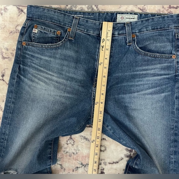AG-ED Denim Ex Boyfriend Slouchy Slim Jeans Cropped Size 30 NWT - Picture 5 of 9